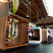 Ecodesign Collection di Lessmore: To Be vaso in cartone, in bioplastiva e vetro con Minimore personalizzati per The Room