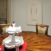 art and design. Free, Ceramics by Nanda Vigo among the works of Lucio Fontana