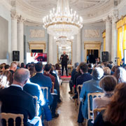 Giorgio Caporaso speaker TEDxVareseSalon nella location di Villa Panza