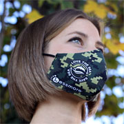 Love the Sea - Fantasia Digitale colore verde. Mascherina di comunità lavabile e riutilizzabile Lessmore