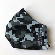 Love the Sea - Fantasia Digitale colore grigio. Mascherina di comunità lavabile e riutilizzabile Lessmore