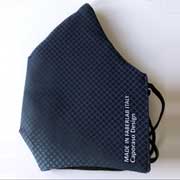 Love the Sea - Fantasia Griglia colore blu. Mascherina di comunità lavabile e riutilizzabile Lessmore