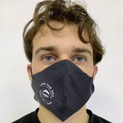 Love the Sea - Fantasia Griglia colore grigio. Mascherina di comunità lavabile e riutilizzabile Lessmore